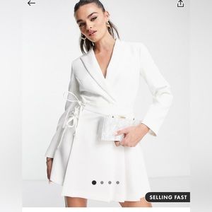 Topshop White Blazer Dress